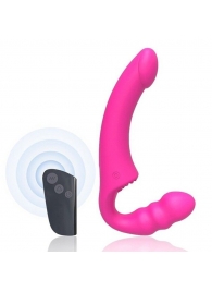 Розовый безремневой страпон Straples Strap-On Dildo - Erokay - купить с доставкой в Кирове