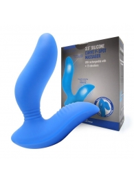 Синий вибромассажер простаты 3,5’’ Curve P-spot Massager - 12 см. - Erokay - в Кирове купить с доставкой