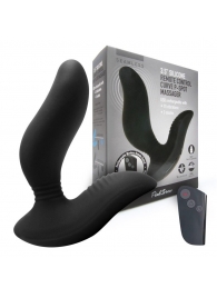 Черный вибромассажер простаты 3,5’’ Remote Control Curve P-spot Massager - 12 см. - Erokay - в Кирове купить с доставкой