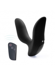 Черный вибромассажер простаты 3,5’’ Remote Control Curve P-spot Massager - 12 см. - Erokay - в Кирове купить с доставкой