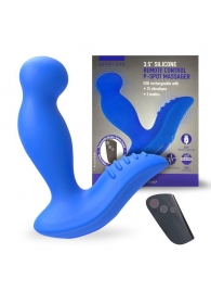 Синий вибромассажер простаты 3,5’’ Remote Control P-spot Massager - 12,5 см. - Erokay - в Кирове купить с доставкой