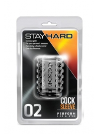 Прозрачная насадка на пенис с шишечками STAY HARD COCK SLEEVE 02 CLEAR - Blush Novelties - в Кирове купить с доставкой