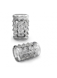Прозрачная насадка с капельками STAY HARD COCK SLEEVE 05 CLEAR - Blush Novelties - в Кирове купить с доставкой