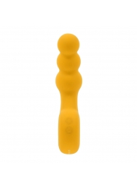 Желтая анальная вибропробка Bumble - 14,9 см. - Gender X