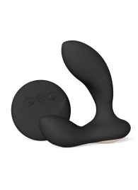Черный вибромассажер простаты с пультом ДУ Hugo 2 Remote - Lelo - в Кирове купить с доставкой