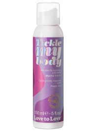 Массажная хрустящая пенка Tickle My Body Fresh Mint с ароматом мяты - 150 мл. - Love to Love - купить с доставкой в Кирове
