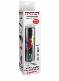 Перезаряжаемый мастурбатор-ротик Extreme Toyz Rechargeable Roto-Bator Mouth - Pipedream - в Кирове купить с доставкой