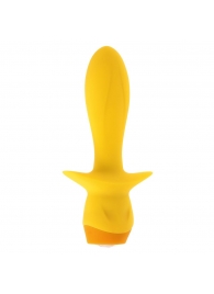 Желтая анальная вибропробка Mellow Yellow - 13,5 см. - Selopa