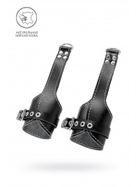 Черные подвесы с белой строчкой - Pecado - купить с доставкой в Кирове