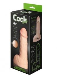 Телесный фаллоудлинитель с мошонкой Cock Next - 17 см. - LOVETOY (А-Полимер) - в Кирове купить с доставкой
