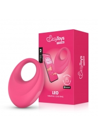 Розовое интерактивное эрекционное виброкольцо Leo - Easy toys - в Кирове купить с доставкой