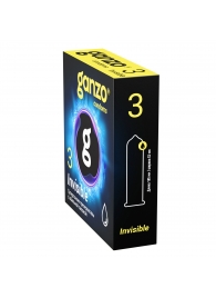 Супертонкие презервативы Ganzo Invisible - 3 шт. - Ganzo - купить с доставкой в Кирове
