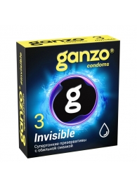 Супертонкие презервативы Ganzo Invisible - 3 шт. - Ganzo - купить с доставкой в Кирове