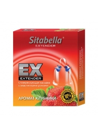 Стимулирующая насадка Sitabella Extender  Клубника - Sitabella - купить с доставкой в Кирове