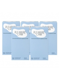 Набор из 5 упаковок ультратонких презервативов Pleasure Lab (по 12 шт.) - Pleasure Lab - купить с доставкой в Кирове