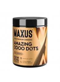 Точечные презервативы MAXUS 2000 Amazing Dots с железным кейсом - 12 шт. - Maxus - купить с доставкой в Кирове