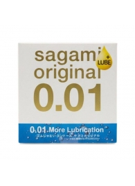 Увлажнённый презерватив Sagami Original 0.01 Extra Lub - 1 шт. - Sagami - купить с доставкой в Кирове