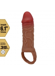 Реалистичная насадка на член Peirre - 15,5 см. - Baile - в Кирове купить с доставкой