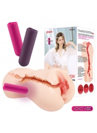 Мастурбатор-вагина с вибрацией Jenny Onahole edition 005 - KOKOS - в Кирове купить с доставкой