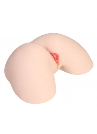 Мастурбатор-полуторс с двойным слоем материала и вибрацией Jenny Onahole Real Hips - KOKOS - в Кирове купить с доставкой