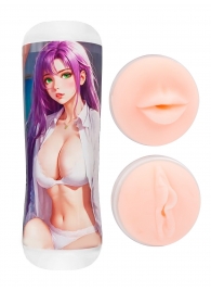 Двусторонний мастурбатор аниме - ротик и вагина - Tokyo Style - в Кирове купить с доставкой