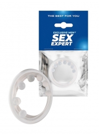 Эрекционное кольцо с мягкой стимулирующей насадкой - Sex Expert - в Кирове купить с доставкой