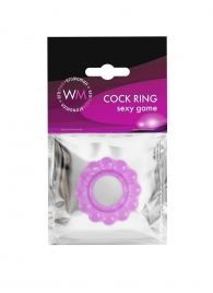 Лиловое эрекционное кольцо с 2 рядами стимулирующих шариков - Erowoman-Eroman - в Кирове купить с доставкой