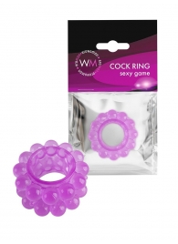 Лиловое эрекционное кольцо с 2 рядами стимулирующих шариков - Erowoman-Eroman - в Кирове купить с доставкой