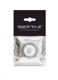 Эластичное эрекционное кольцо с длинными черными «ресничками» - Sextaz - в Кирове купить с доставкой