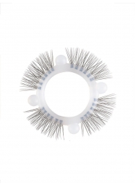 Эластичное кольцо с «ресничками» и 4 шариками - Sextaz - в Кирове купить с доставкой