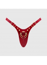 Красный пояс для фиксации насадок Strap-On-Me Leatherette Harness Fabulous - Strap-on-me - купить с доставкой в Кирове