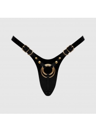 Черный пояс для фиксации насадок Strap-On-Me Leatherette Harness Fabulous - Strap-on-me - купить с доставкой в Кирове