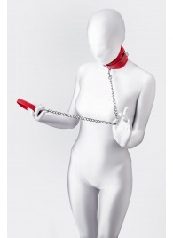 Красный ошейник с подкладкой из меха - ToyFa - купить с доставкой в Кирове