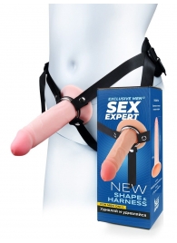 Мужской полый страпон на регулируемых ремнях - 18,5 см. - Sex Expert - купить с доставкой в Кирове
