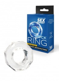 Прозрачное эрекционное кольцо в форме гайки - Sex Expert - в Кирове купить с доставкой