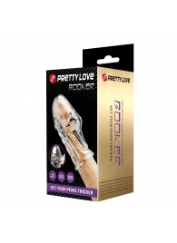 Прозрачная насадка на пенис Booker - 8 см. - Baile - в Кирове купить с доставкой