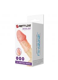 Телесная насадка на пенис Booker - 8 см. - Baile - в Кирове купить с доставкой