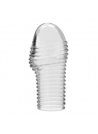 Прозрачная насадка на пенис с ребрышками Hoytt - 9 см. - Baile - в Кирове купить с доставкой