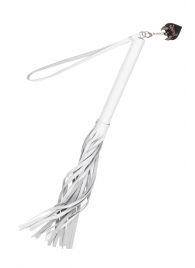 Белая кожаная плеть - 50 см. - Pecado - купить с доставкой в Кирове