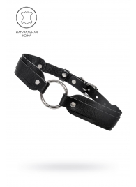 Черный кожаный чокер-ошейник со скруглёнными углами - Pecado - купить с доставкой в Кирове