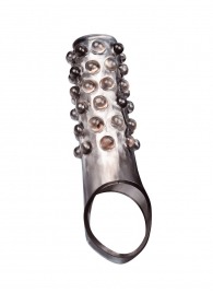 Дымчатая насадка на пенис с выпуклостями - 11 см. - Sex Expert - в Кирове купить с доставкой