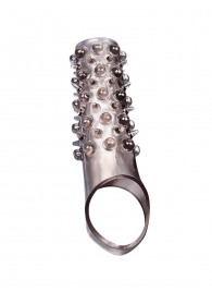 Дымчатая насадка на пенис с шипами и выпуклостями - 12 см. - Sex Expert - в Кирове купить с доставкой