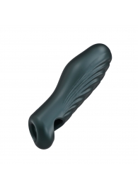 Серая силиконовая насадка на пенис с подхватом Manwan Ryzer - Manwan - в Кирове купить с доставкой