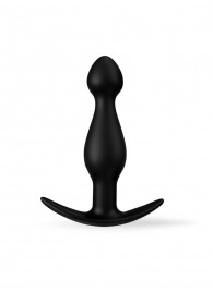 Черная силиконовая анальная втулка - 11,5 см. - Sex Expert