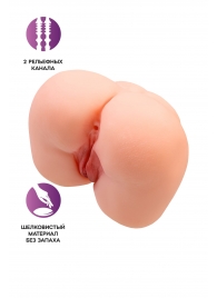 Реалистичный мастурбатор-попка с 2 любовными входами - No Name - в Кирове купить с доставкой
