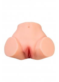 Телесный реалистичный мастурбатор-полуторс с 2 любовными входами - No Name - в Кирове купить с доставкой