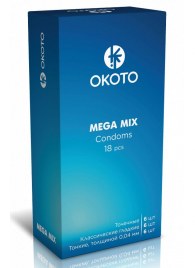 Презервативы OKOTO Mega Mix - 18 шт. - Sitabella - купить с доставкой в Кирове