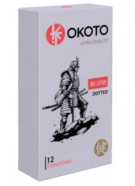 Точечные презервативы OKOTO Dotted - 12 шт. - Sitabella - купить с доставкой в Кирове