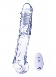 Прозрачная насадка-удлинитель Length Enhancer With Bullet с подхватом - 22,3 см. - NMC - в Кирове купить с доставкой