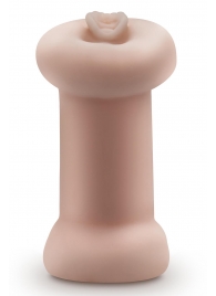 Телесный люминесцентный двусторонний мастурбатор Tasha - Blush Novelties - в Кирове купить с доставкой